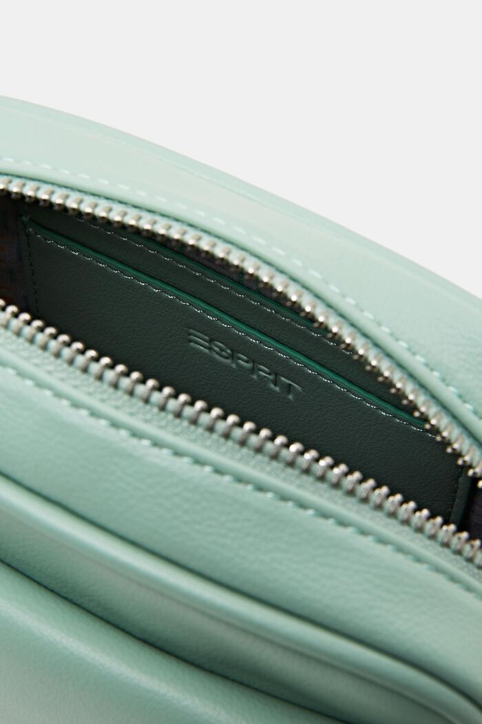 Borsa a tracolla in similpelle, LIGHT AQUA GREEN, detail image number 3