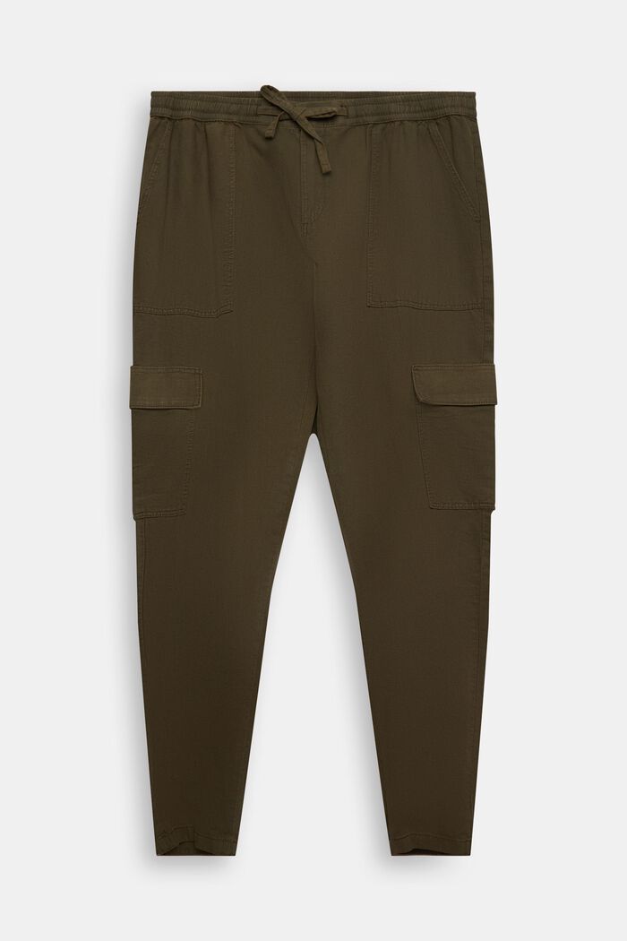 Pantaloni stile cargo in tessuto misto con TENCEL™, KHAKI GREEN, detail image number 2