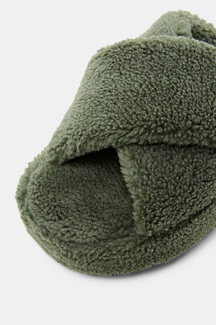 Pantofole dalla punta aperta, GREEN, detail image number 3