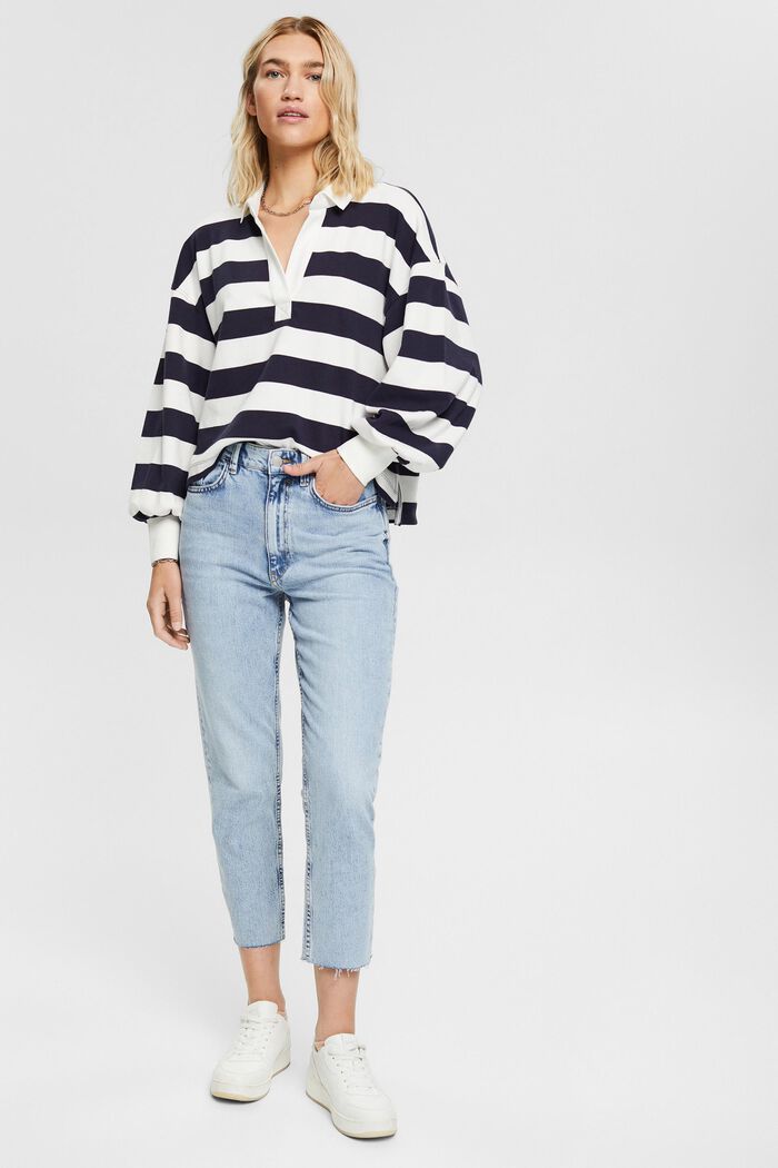 Jeans cropped in misto cotone