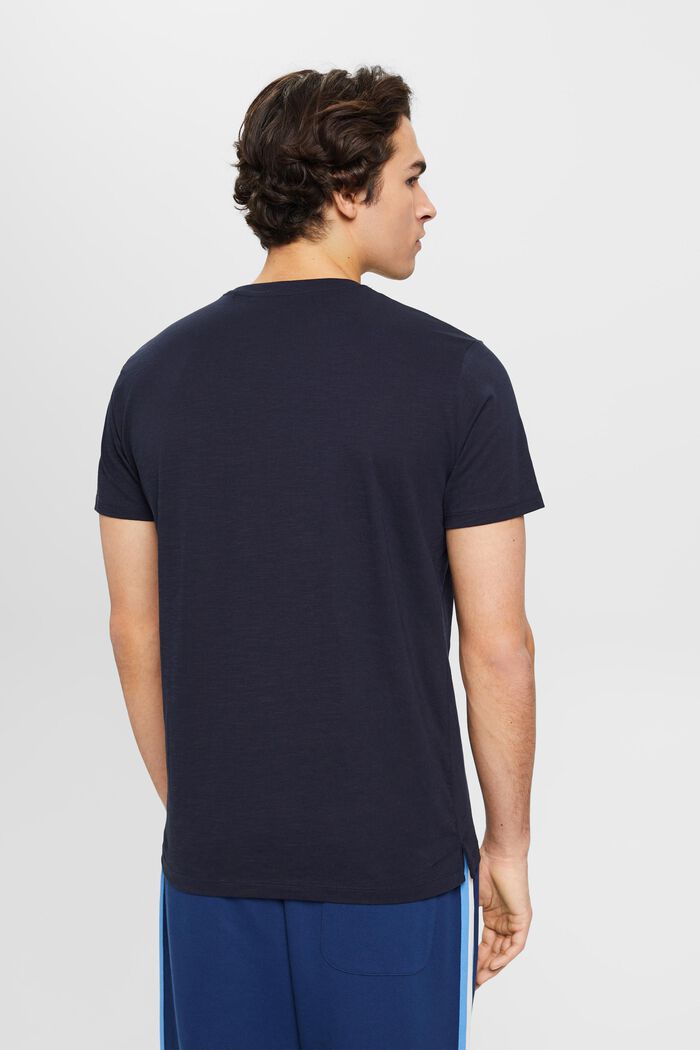 T-shirt in cotone con taschino, NAVY, detail image number 3
