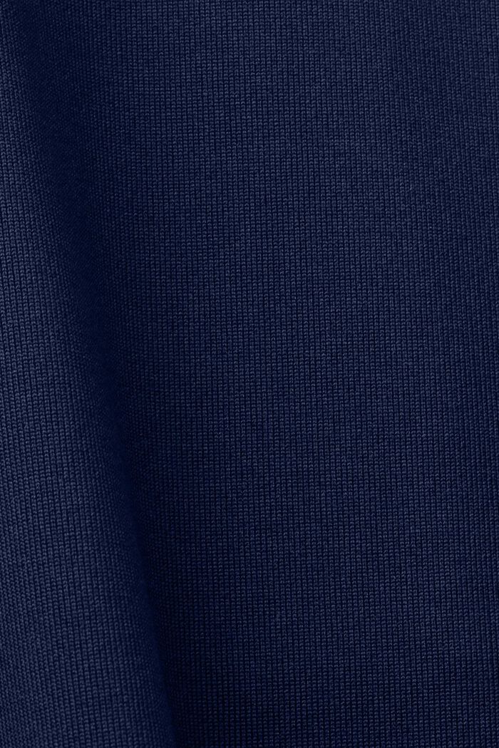 T-shirt in materiale tecnico misto, NAVY, detail image number 4