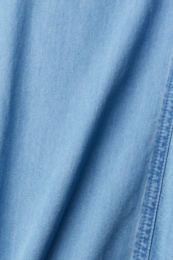 Blusa di jeans in denim, BLUE LIGHT WASHED, detail image number 1