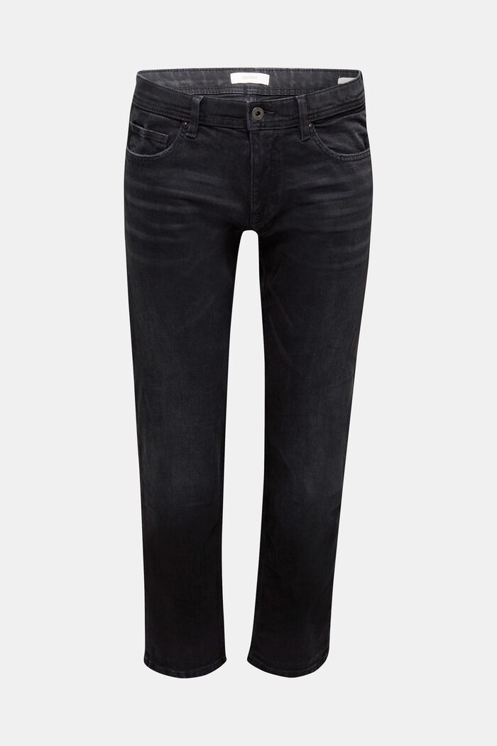 Jeans slavati , cotone biologico, BLACK DARK WASHED, detail image number 0