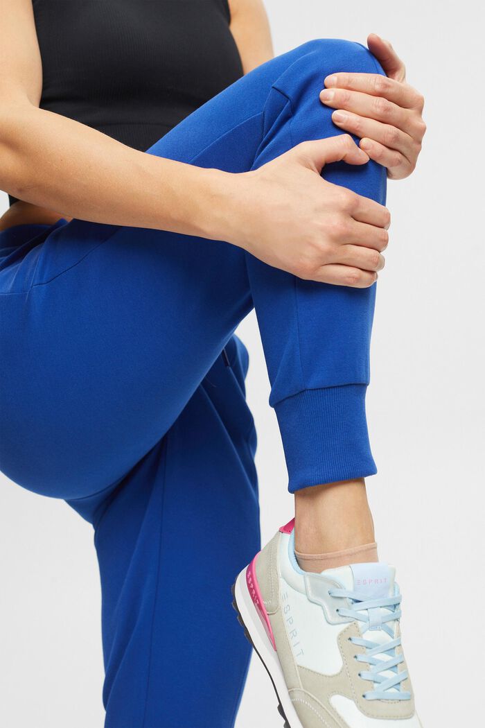 Pantaloni jogger, misto cotone, BRIGHT BLUE, detail image number 6