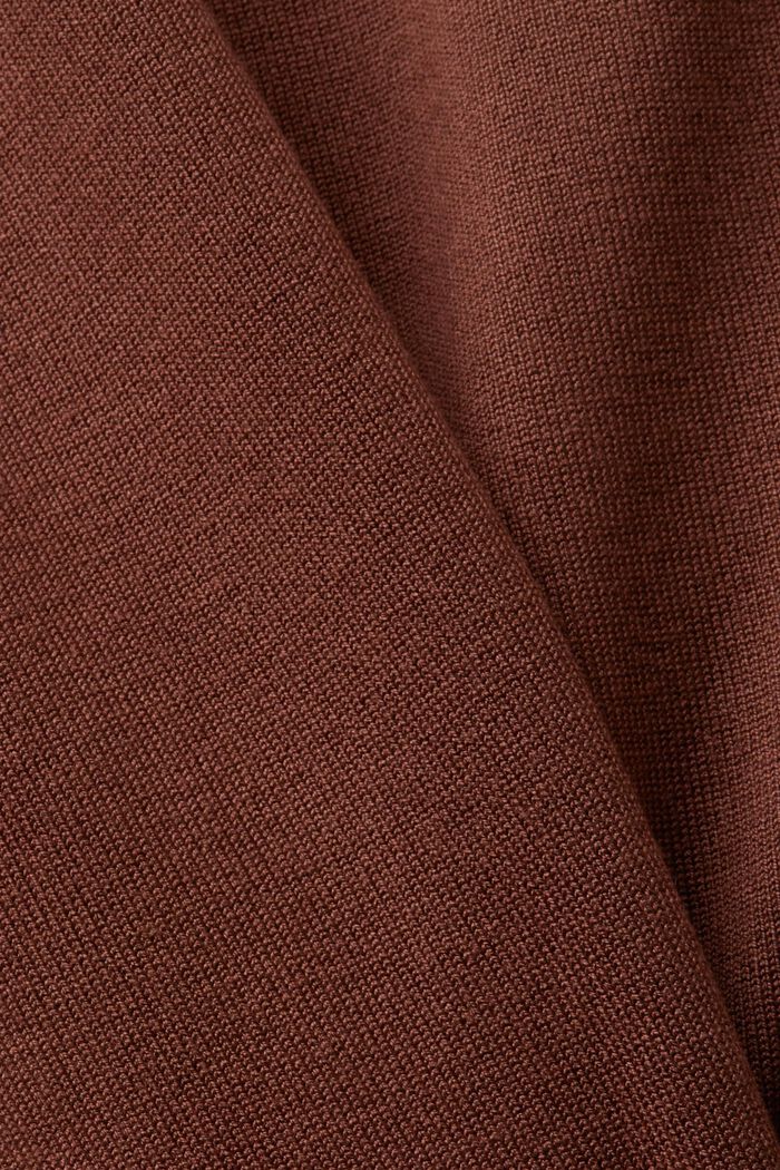 Pullover basic con scollo a dolcevita, LENZING™ ECOVERO™, BROWN, detail image number 5