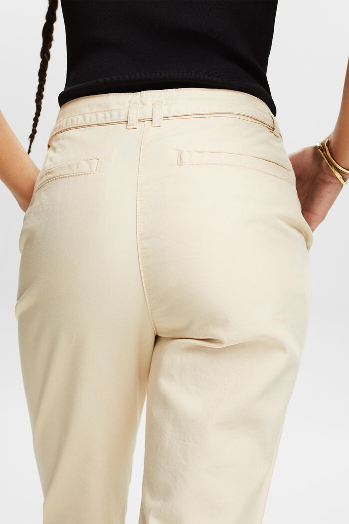 Pantaloni chino con cintura, CREAM BEIGE, detail image number 2
