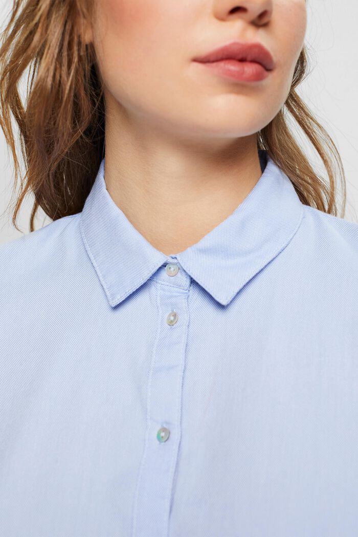 Blusa in 100% cotone, LIGHT BLUE, detail image number 0