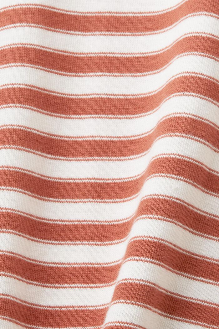 T-shirt a righe, 100% cotone, TERRACOTTA, detail image number 7