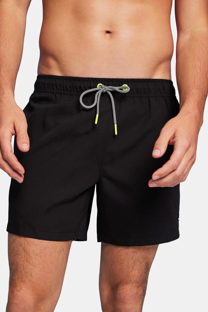 Pantaloni da spiaggia con vita elastica, BLACK, detail image number 2