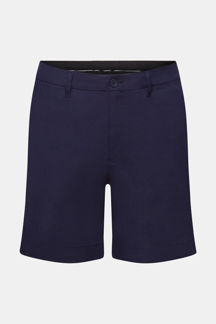Shorts chino in twill elasticizzato, NAVY, detail image number 6