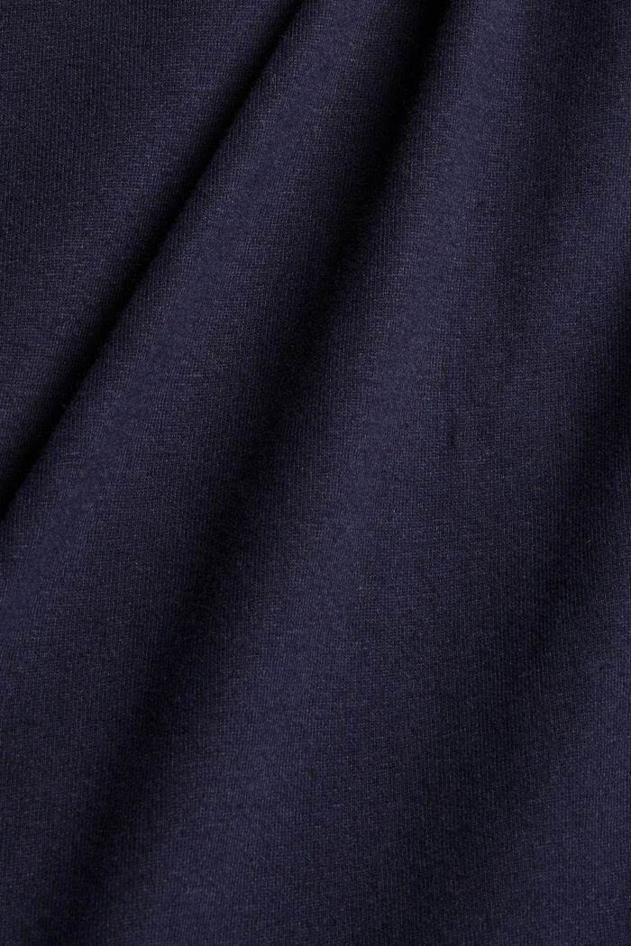 Camicia da notte con colletto con revers, 100% cotone biologico, NAVY, detail image number 3