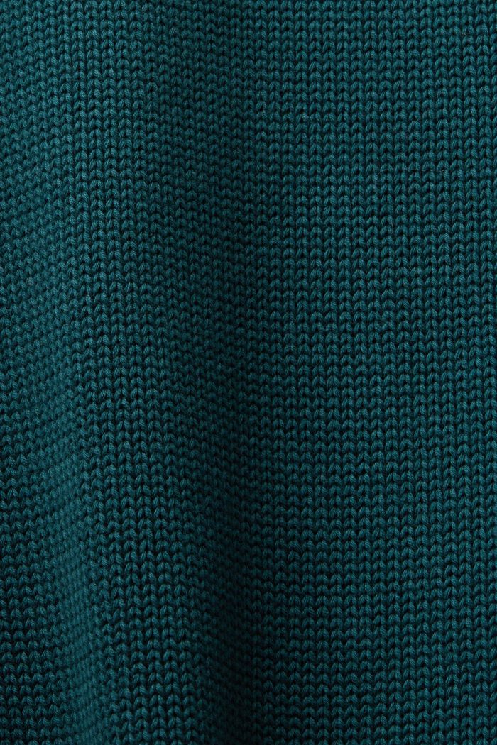 Abito mini in maglia a dolcevita, EMERALD GREEN, detail image number 5