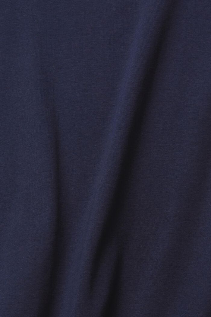 T-shirt con logo in strass, NAVY, detail image number 5