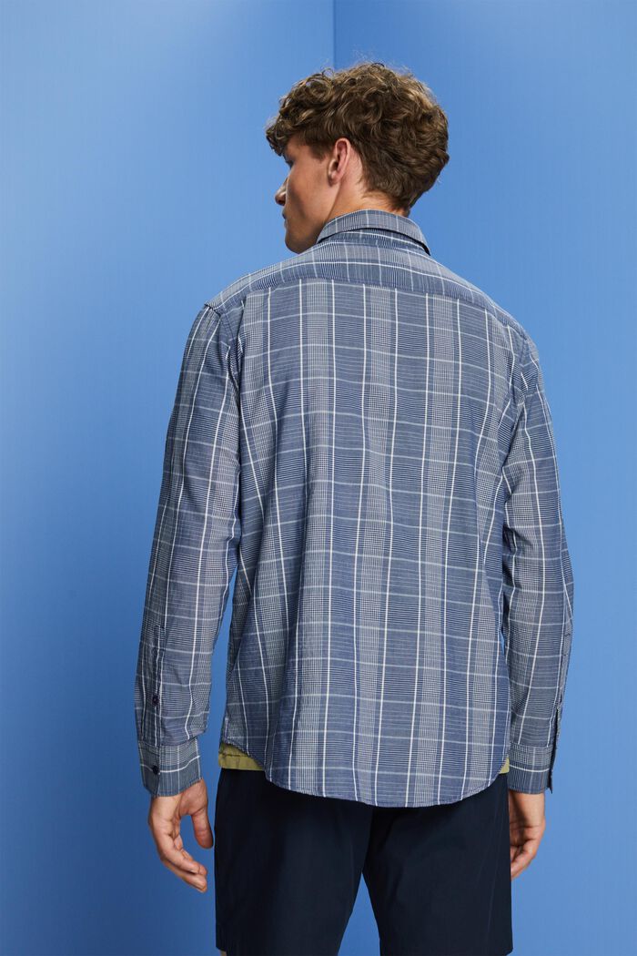 Camicia a quadri leggera, 100% cotone, DARK BLUE, detail image number 3