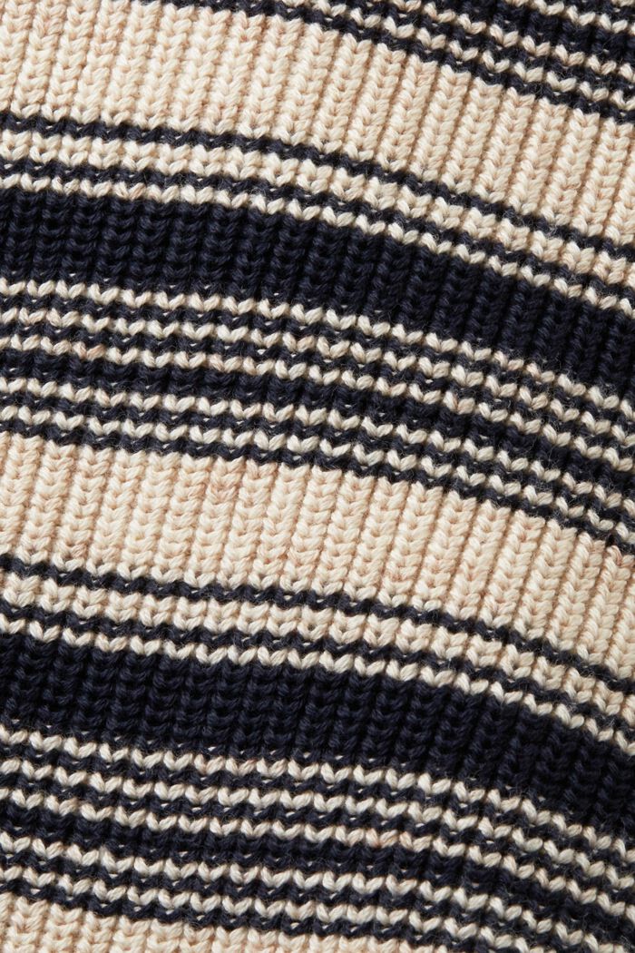 Cardigan a righe con scollo a V, 100% cotone, NAVY, detail image number 5