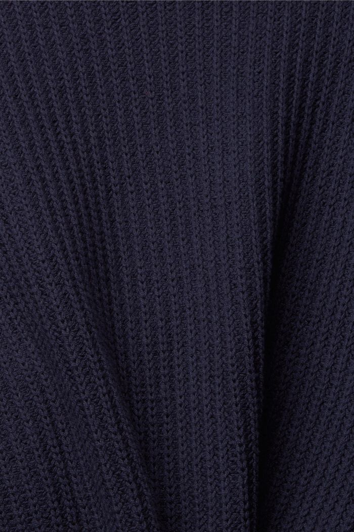Cardigan a maglia larga in misto cotone, NAVY, detail image number 1