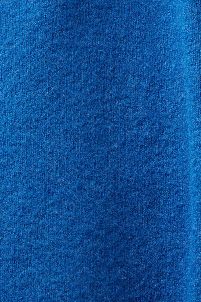 Pullover a V in misto lana, BRIGHT BLUE, detail image number 5