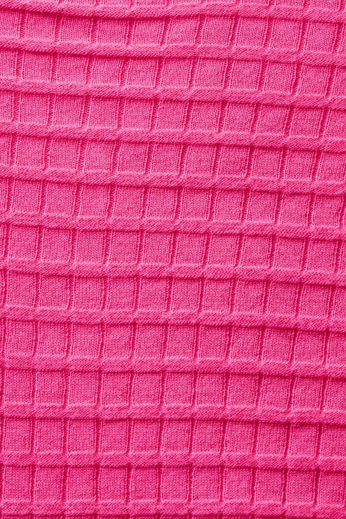 Pullover a maglia strutturata, PINK FUCHSIA, detail image number 4