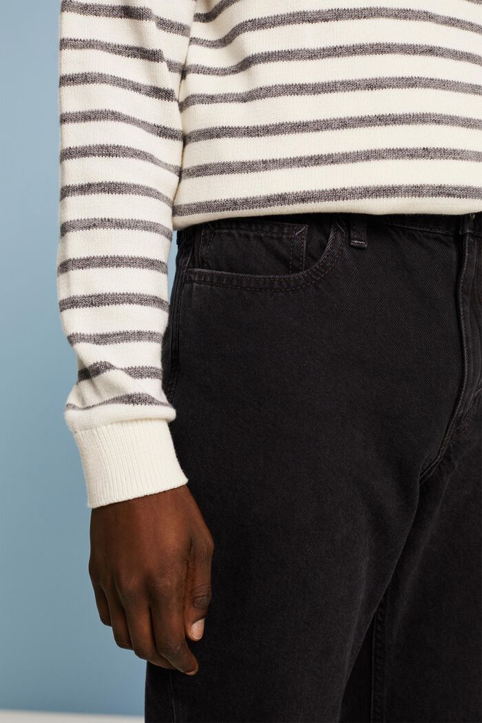 Jeans regular tapered, BLACK DARK WASHED, detail image number 4