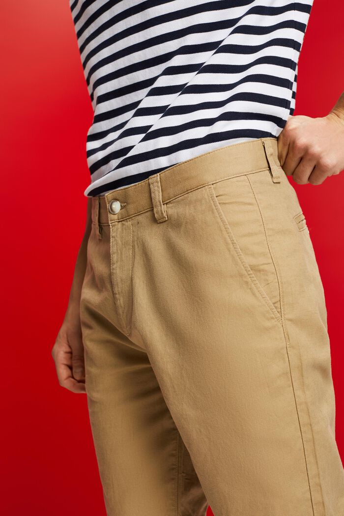 Pantaloncini stile chino, KHAKI BEIGE, detail image number 2