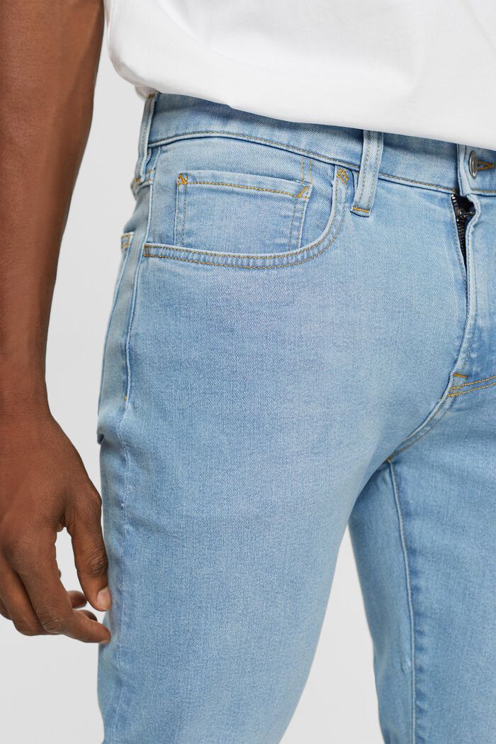 Jeans Slim Fit a vita media, BLUE LIGHT WASHED, detail image number 0