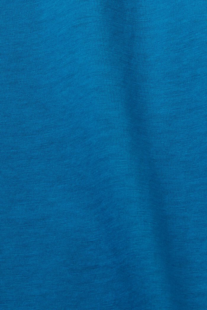 Canotta cropped, 100% cotone, DARK TURQUOISE, detail image number 5