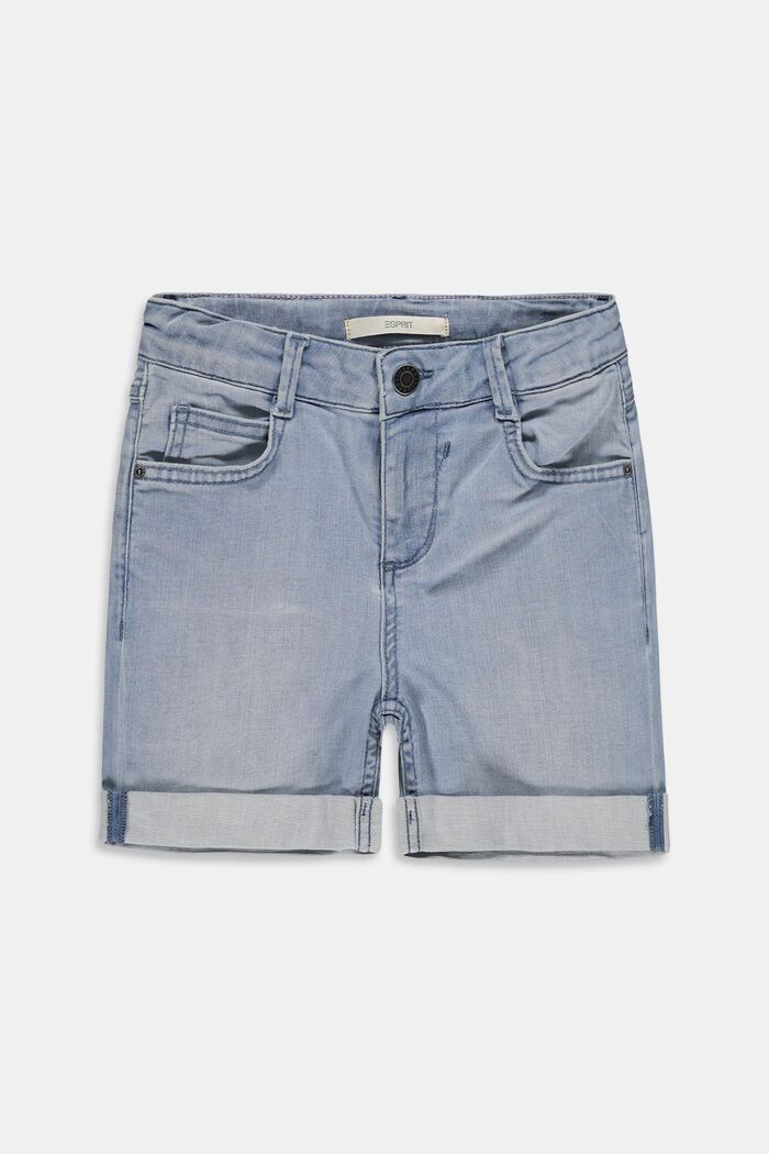 Shorts di jeans con vita alta regolabile
