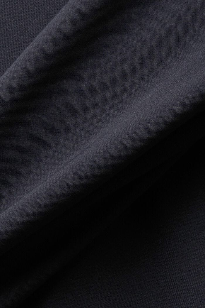 Blazer monopetto in jersey di cotone piqué, BLACK, detail image number 4