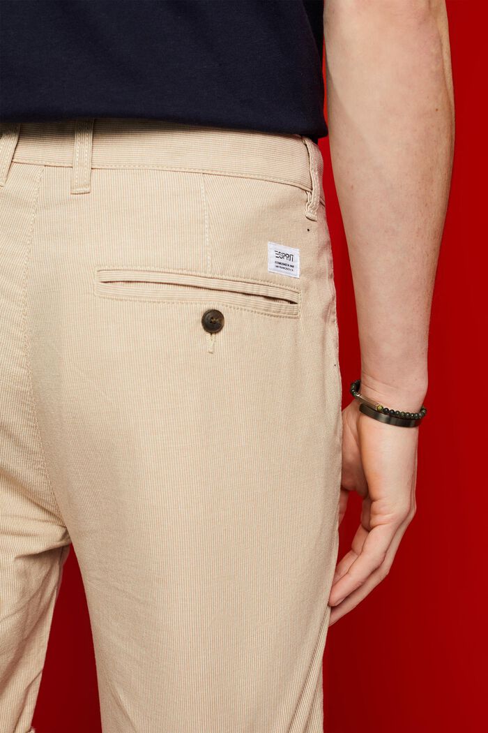 Pantaloncini chino bicolore, LIGHT BEIGE, detail image number 4