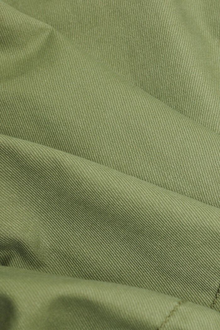 Parka con cappuccio applicato in jersey, LIGHT KHAKI, detail image number 6
