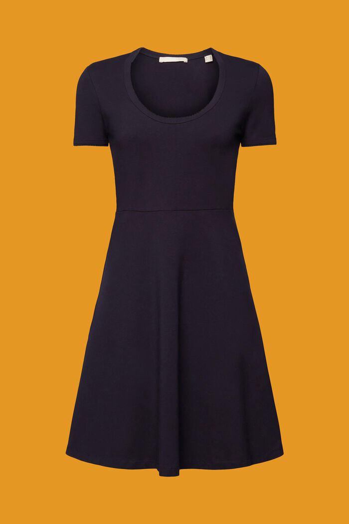 Abito mini in jersey, NAVY, detail image number 6