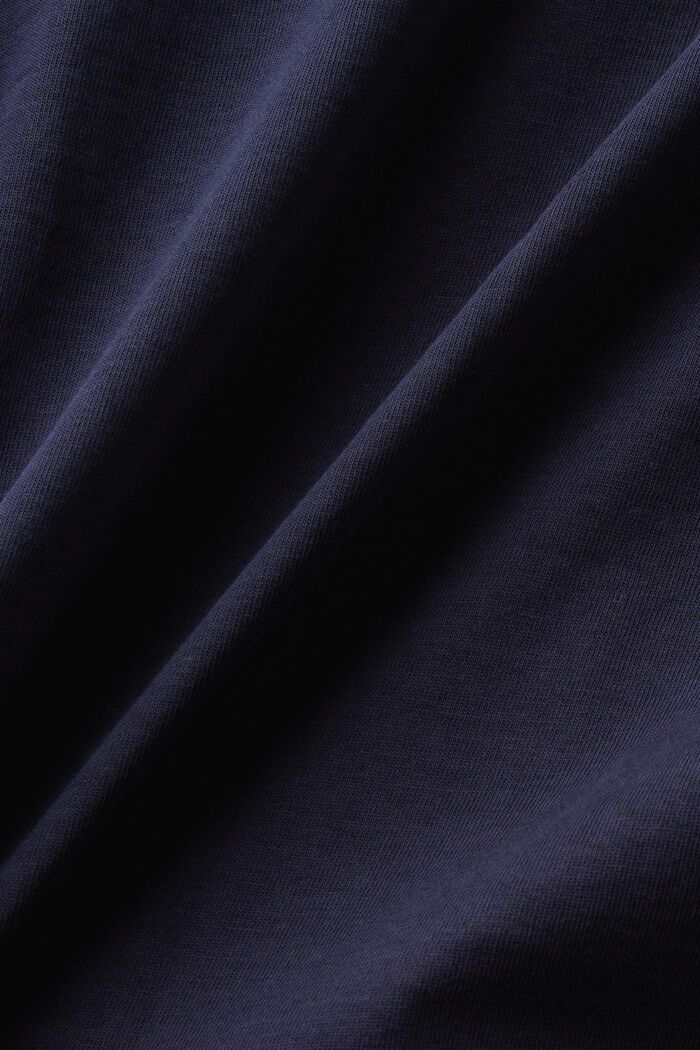 T-shirt in jersey di cotone con logo, NAVY, detail image number 5