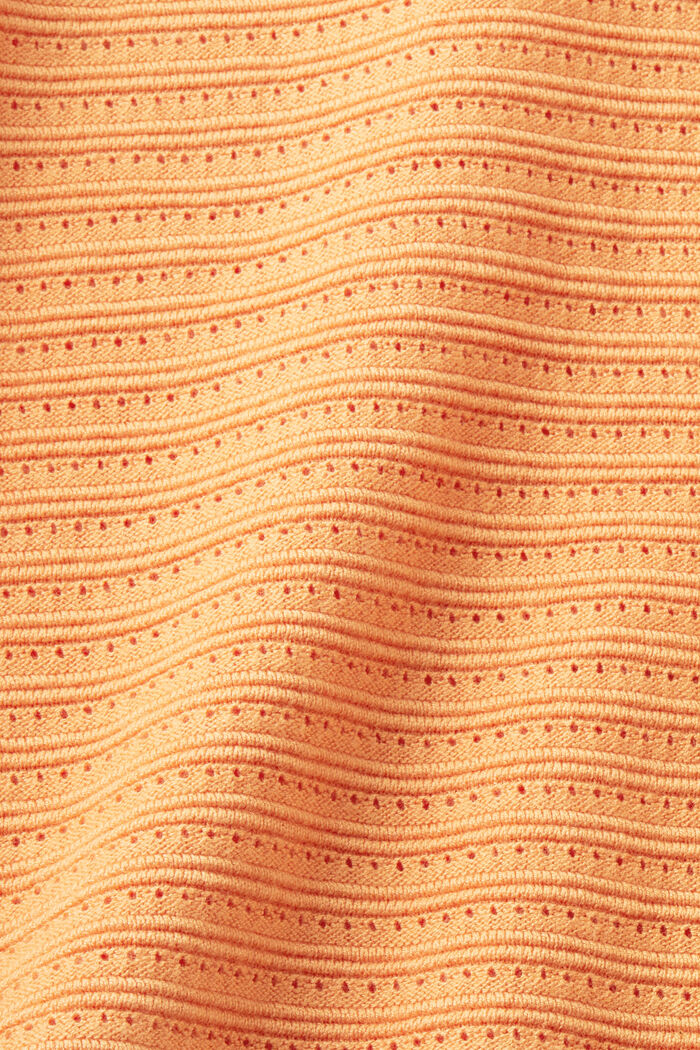 Maglione in maglia mista a righe, GOLDEN ORANGE, detail image number 4