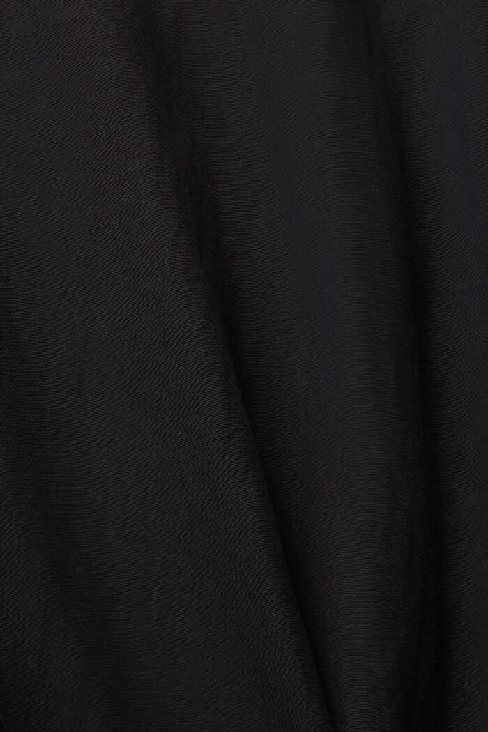 Con lino: tuta corta, BLACK, detail image number 4