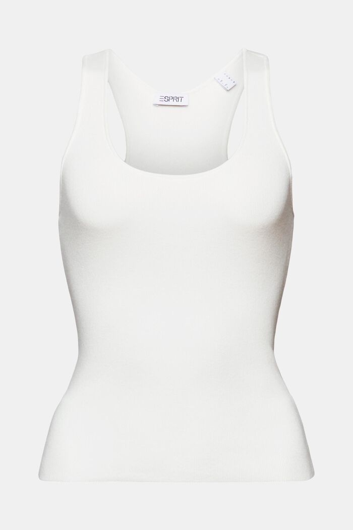 Canotta racerback in cotone, OFF WHITE, detail image number 6