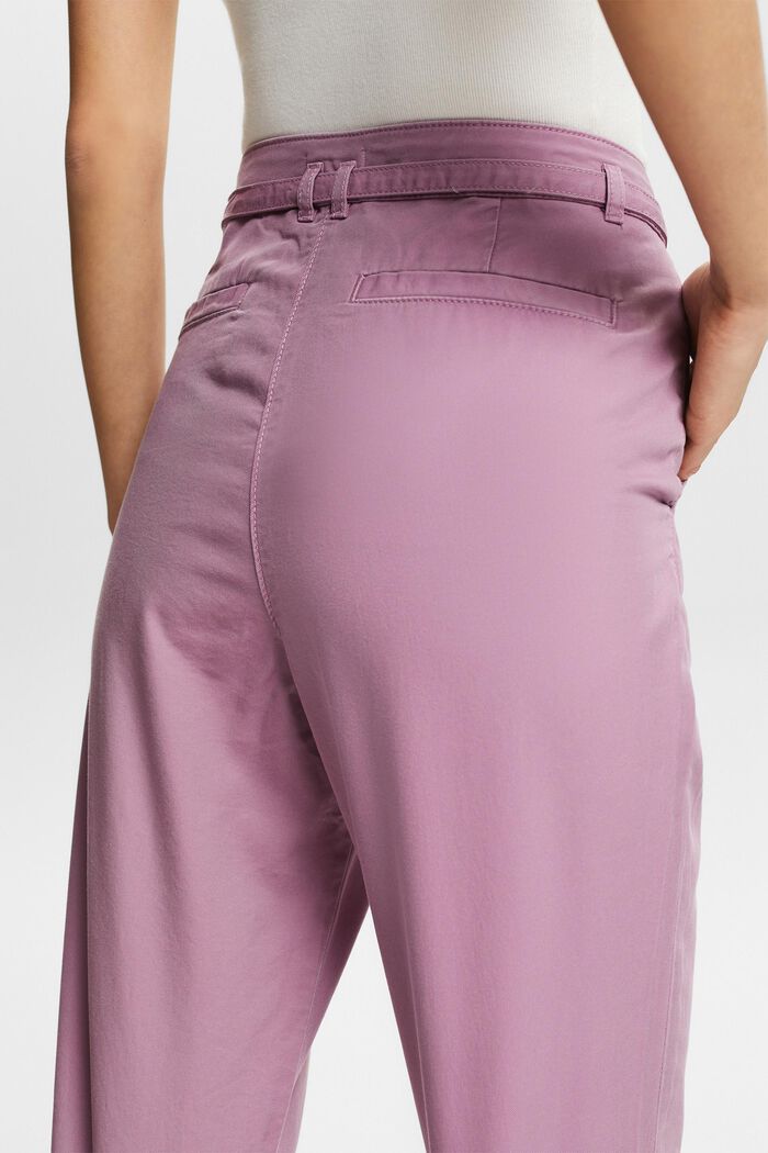Pantaloni chino con cintura, MAUVE, detail image number 3