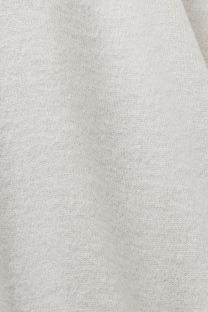 Maglia a maniche lunghe in tessuto spazzolato, LIGHT GREY, detail image number 5