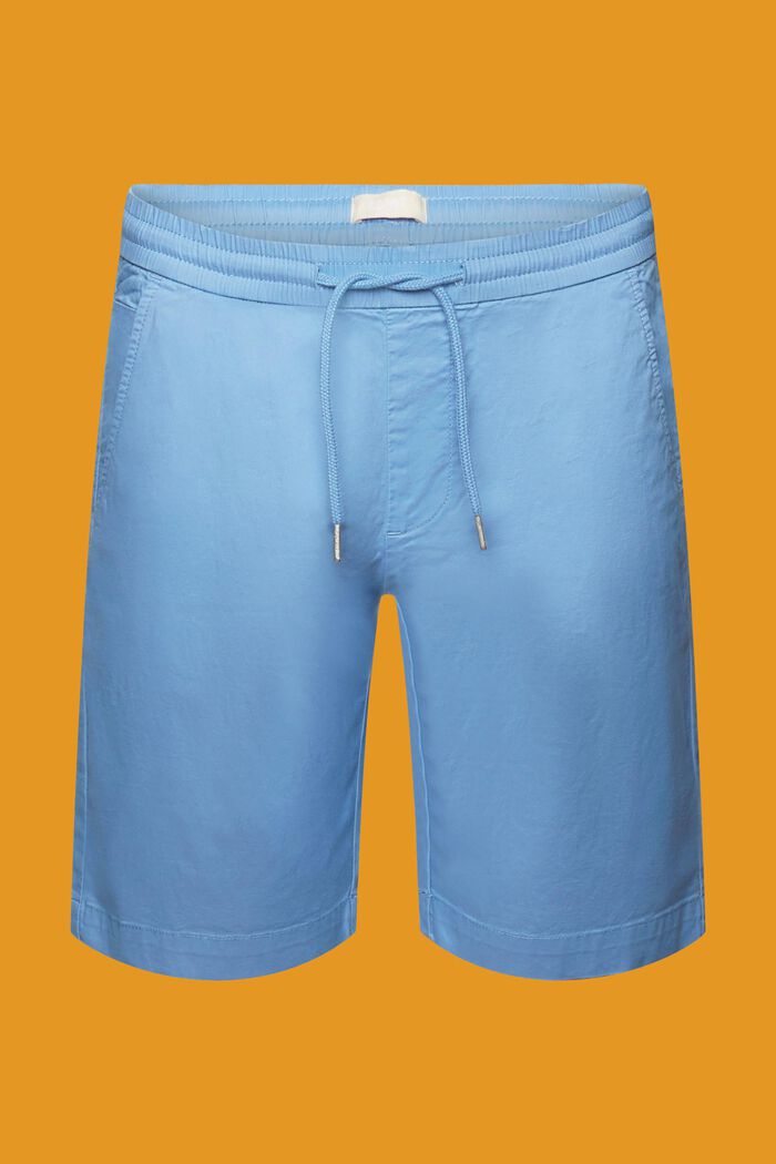 Shorts in twill di cotone, LIGHT BLUE, detail image number 7