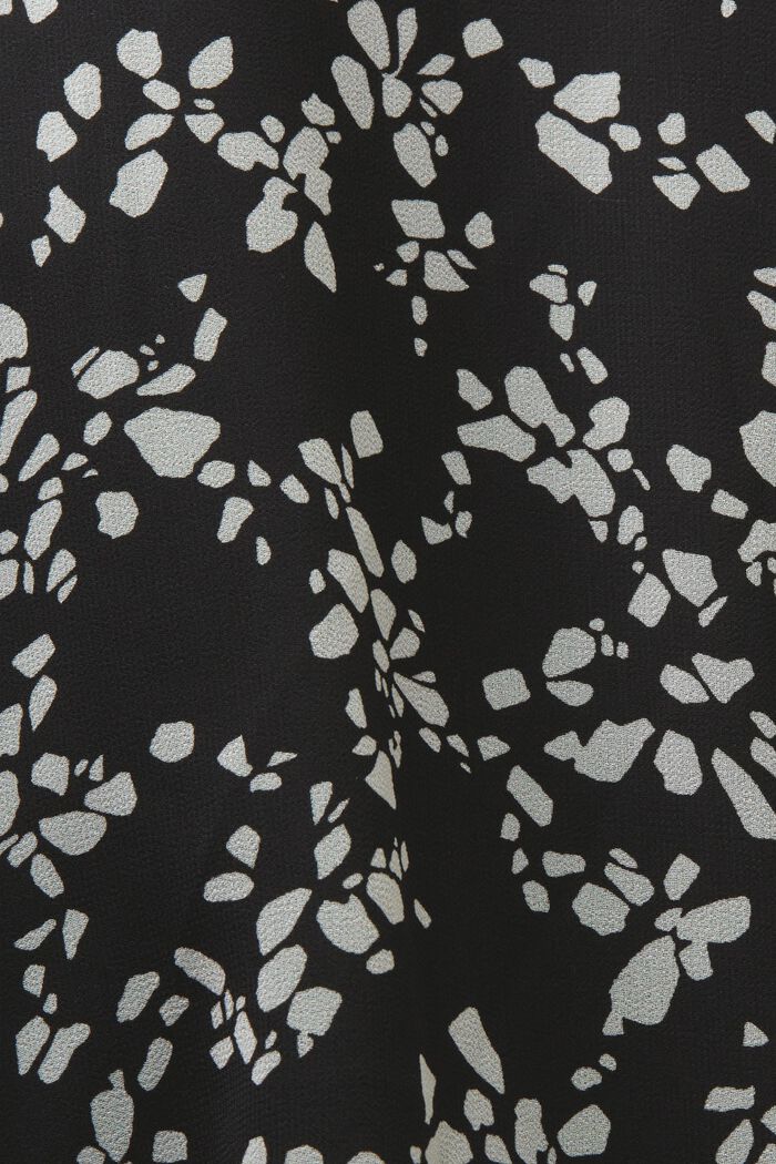 Abito in chiffon con stampa, BLACK, detail image number 5