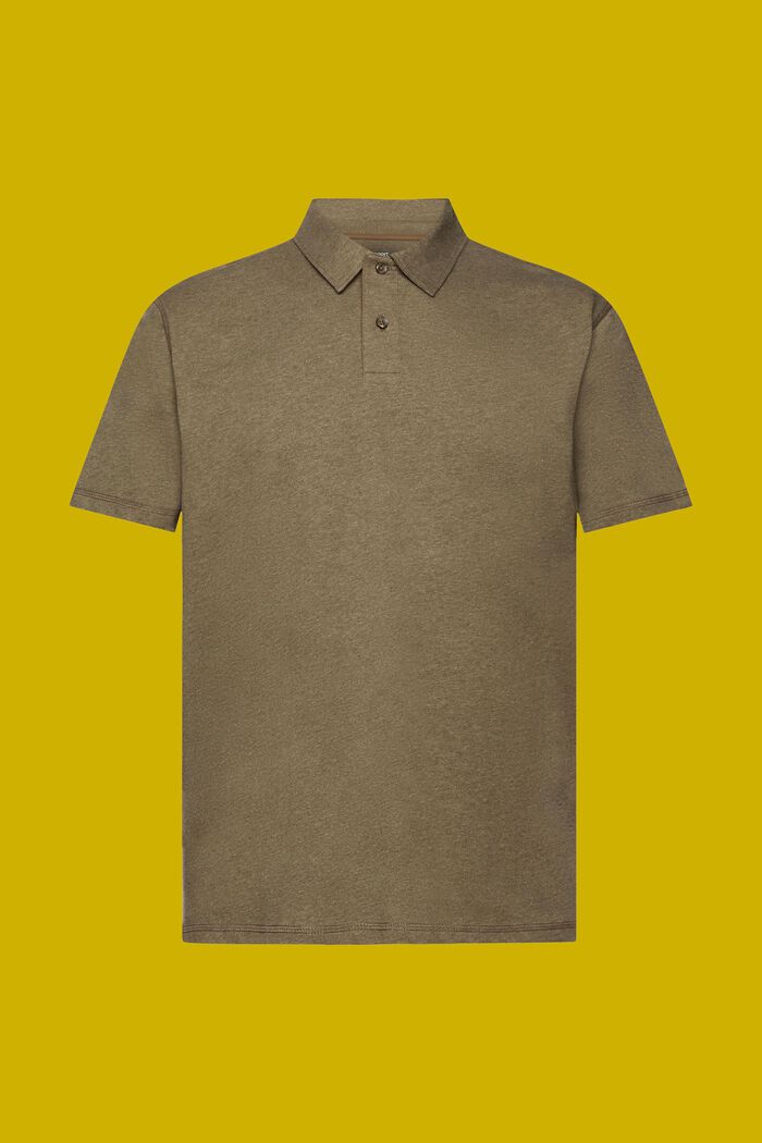 Polo in jersey di cotone, KHAKI GREEN, detail image number 6