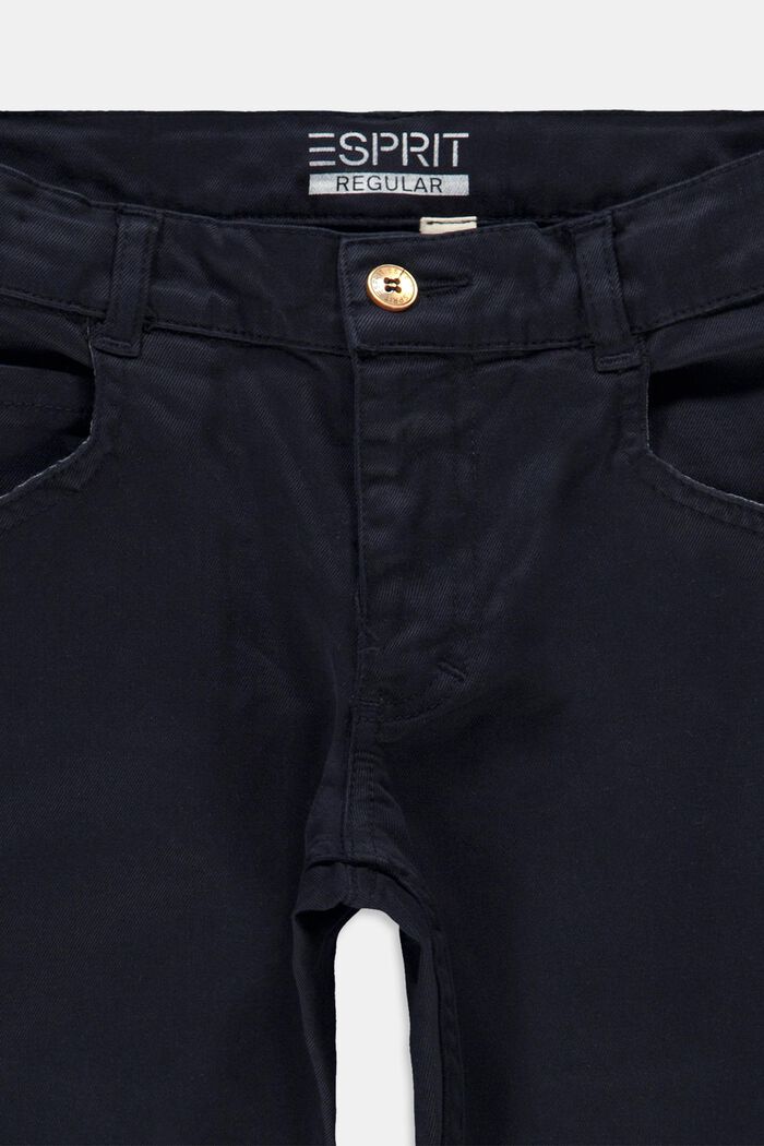 Pantaloni in twill con vita regolabile, misto cotone biologico, NAVY, detail image number 2
