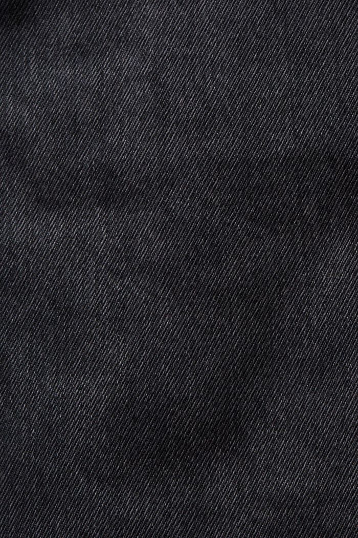 Jeans straight a vita media, GREY DARK WASHED, detail image number 6