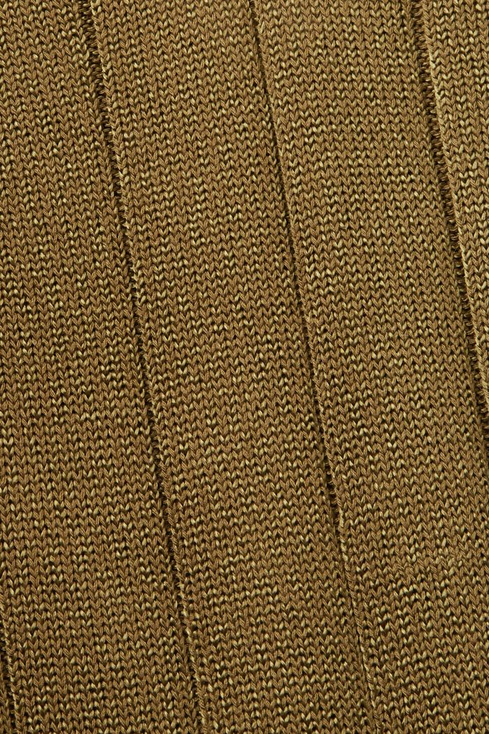 Camicia in maglia a coste, OLIVE, detail image number 5