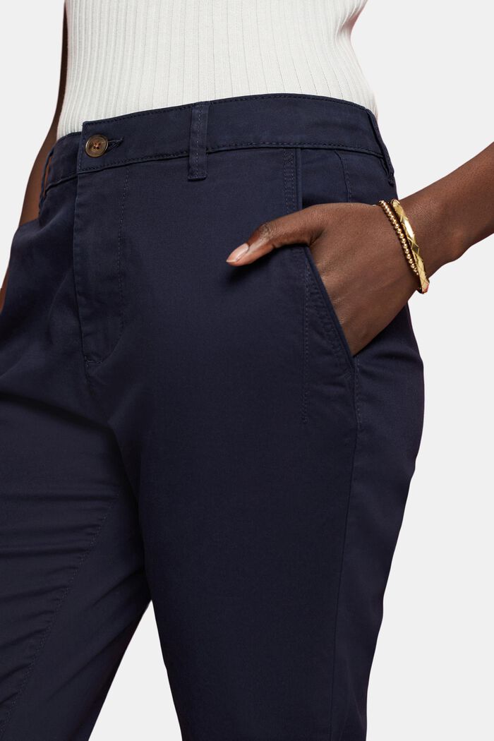 Chino in cotone stretch, NAVY, detail image number 2