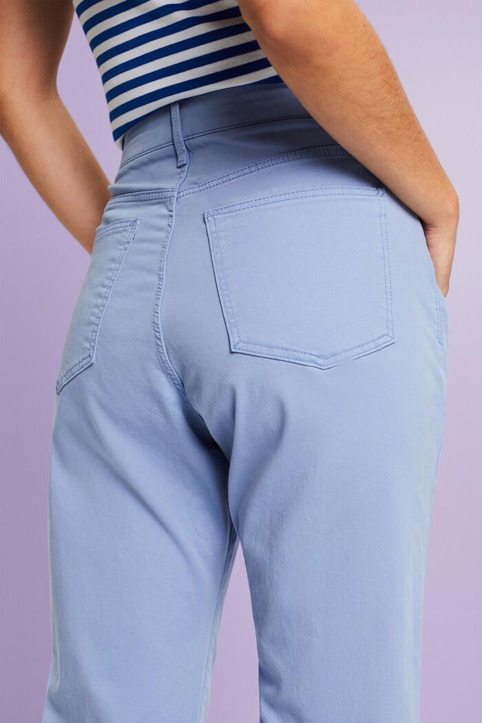 Pantaloni slim fit in twill, BLUE LAVENDER, detail image number 4