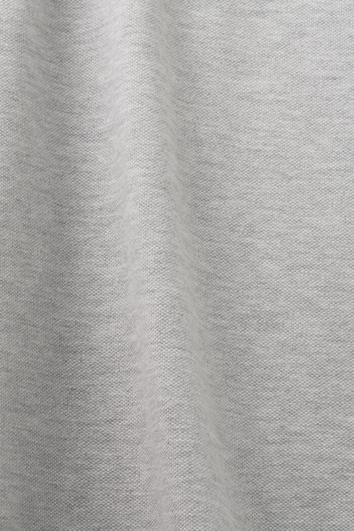 Polo bicolore in piqué, LIGHT GREY, detail image number 4