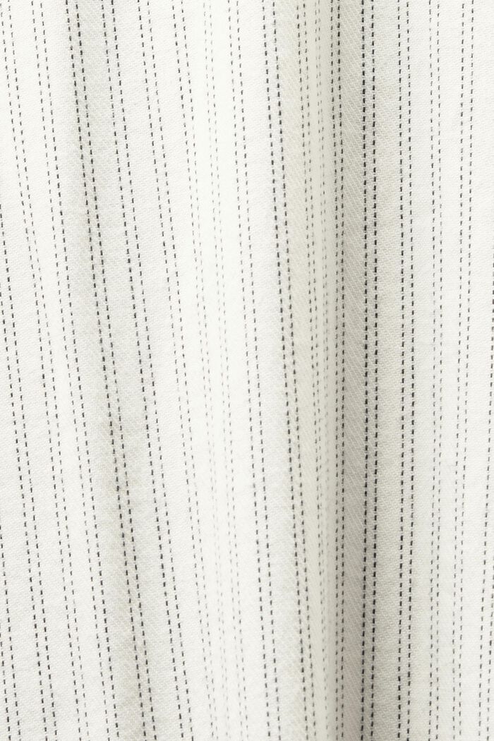 Camicia in flanella di cotone a righe gessate, ICE, detail image number 5