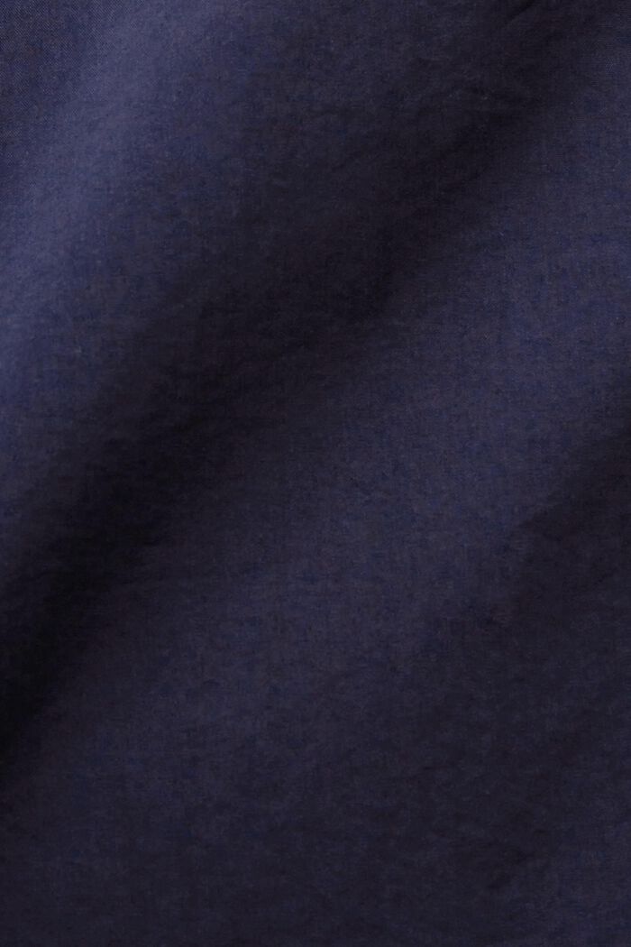 Camicia a maniche corte in misto cotone, NAVY, detail image number 4