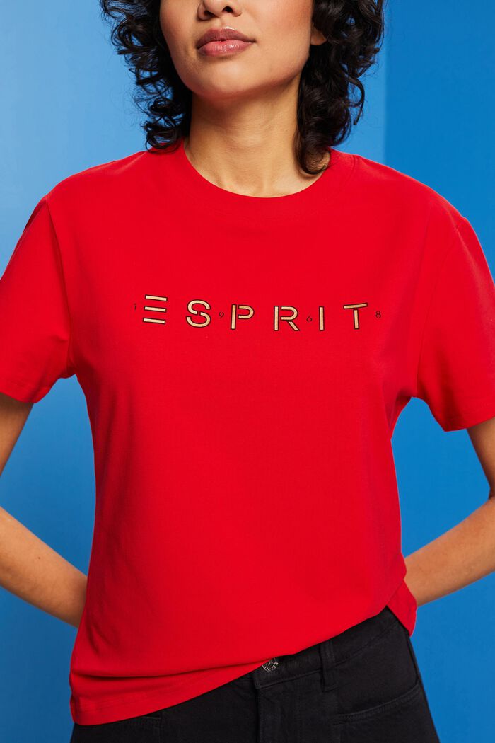 T-shirt con logo, RED, detail image number 2